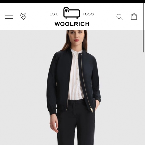 Woolrich:  Charlotte Bomber Midnight Blue - Picture 1 of 15